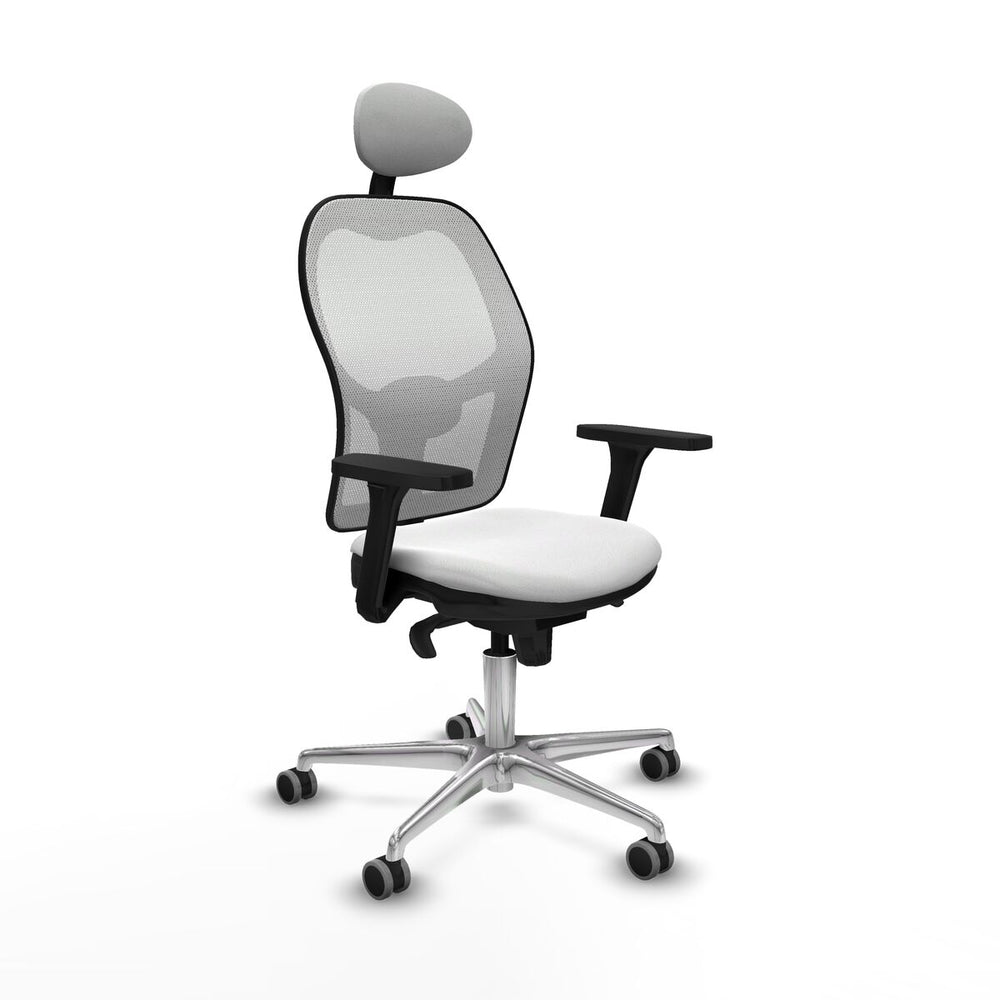 Sedia Ufficio con Poggiatesta Piqueras y Crespo 3D086G1 Bianco
