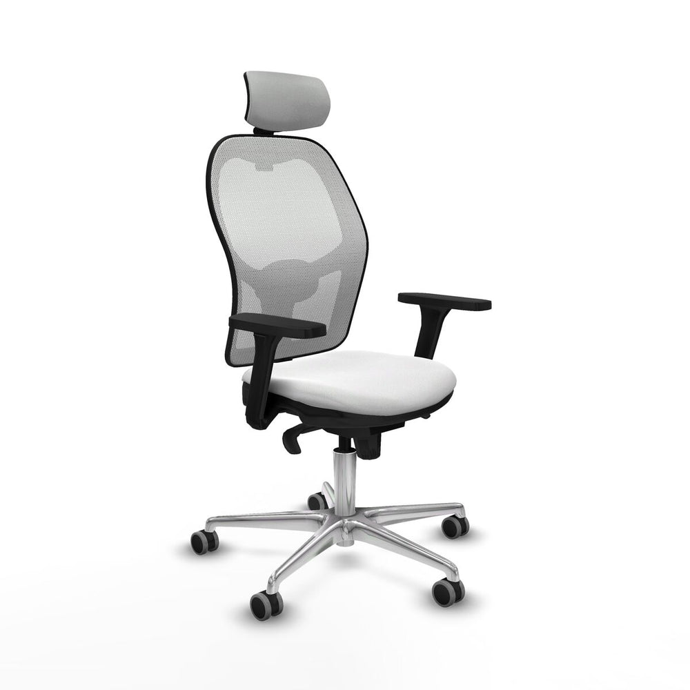 Sedia Ufficio con Poggiatesta Piqueras y Crespo 3D086G2 Bianco