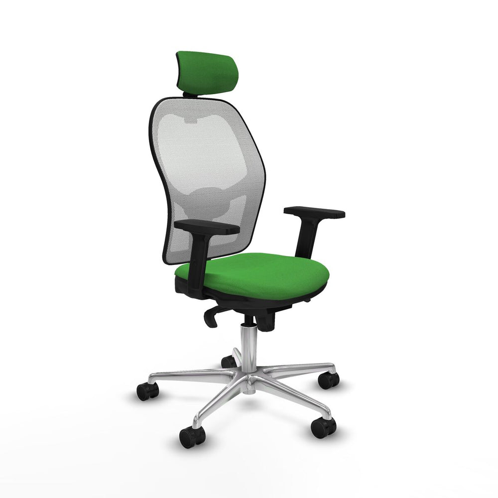 Sedia Ufficio con Poggiatesta Piqueras y Crespo 2D086N2 Verde
