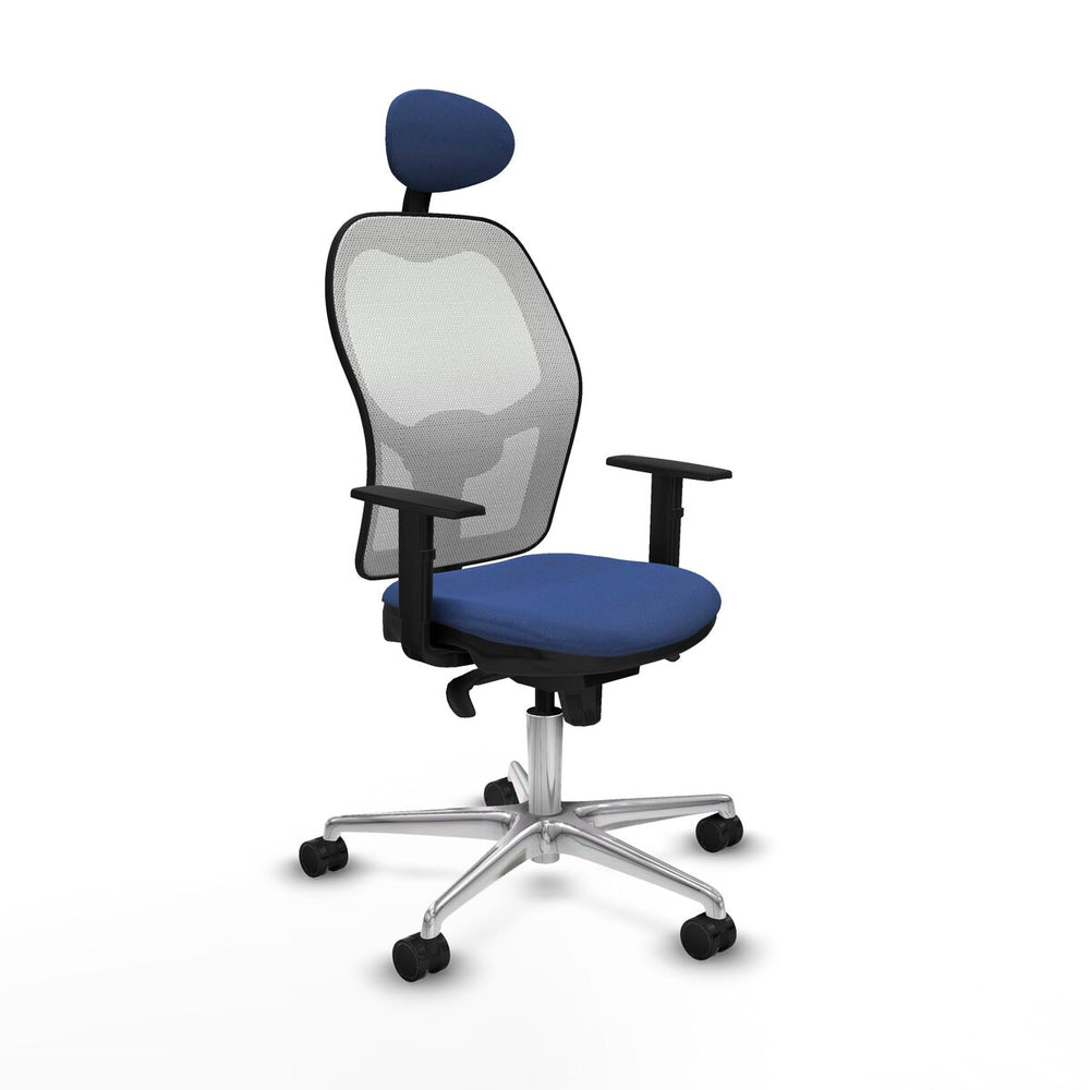 Silla de Oficina con Cabecero Jorquera Piqueras y Crespo 1D086N1 Azul marino