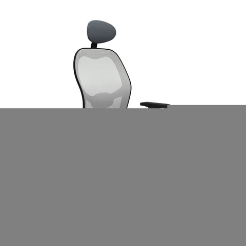 Office Chair with Headrest Piqueras y Crespo 2D036N1 Grey