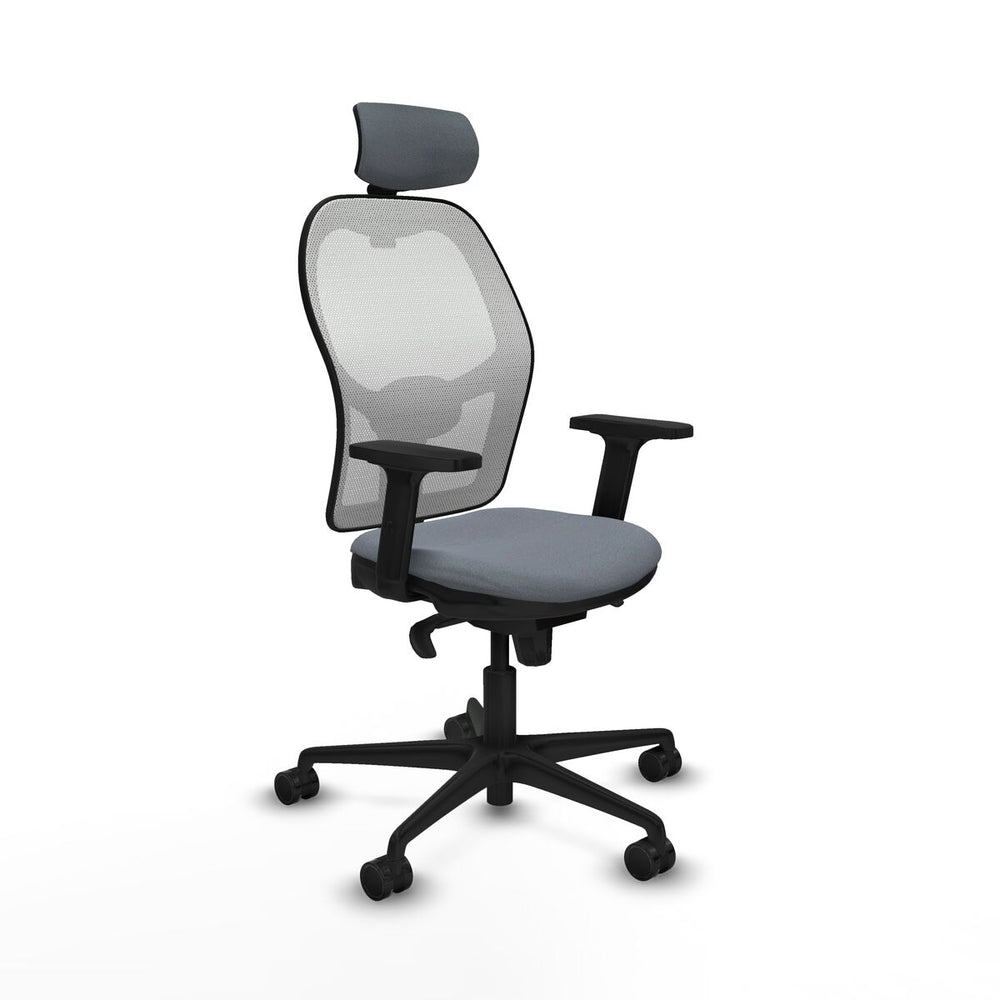 Sedia Ufficio con Poggiatesta Piqueras y Crespo 2D036N2 Grigio