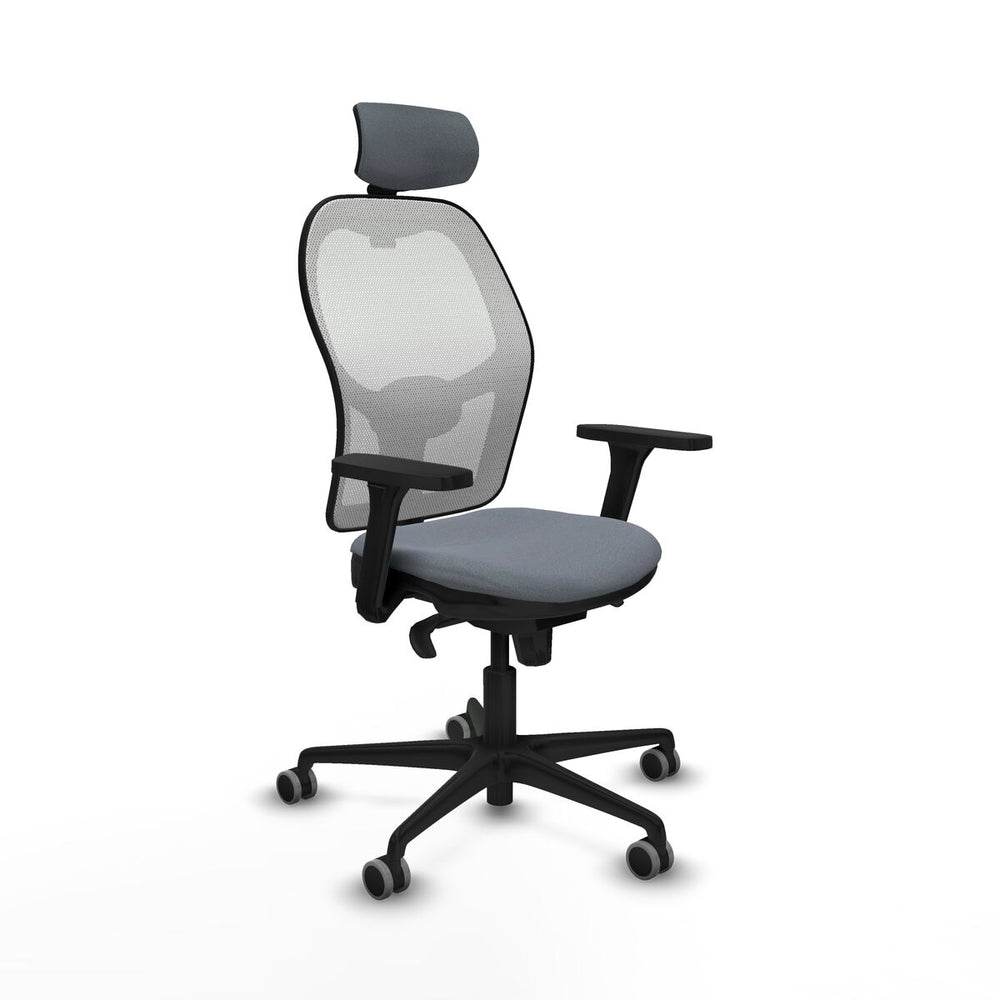 Sedia Ufficio con Poggiatesta Piqueras y Crespo 3D036G2 Grigio