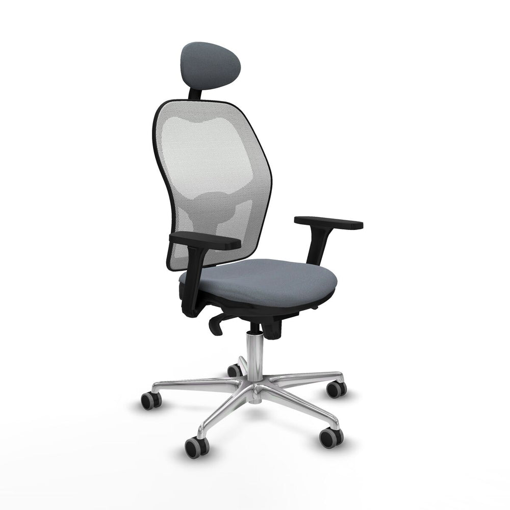 Sedia Ufficio con Poggiatesta Piqueras y Crespo 3D086G1 Grigio