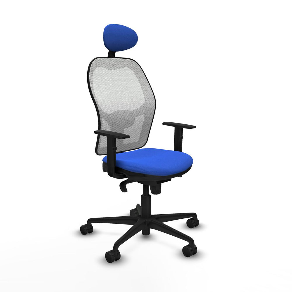 Sedia Ufficio con Poggiatesta Jorquera Piqueras y Crespo 1D036N1 Azzurro