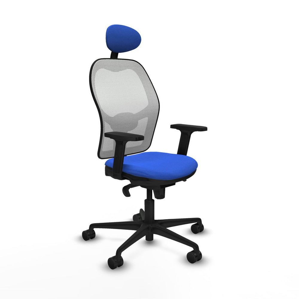 Office Chair with Headrest Piqueras y Crespo 2D036N1 Blue