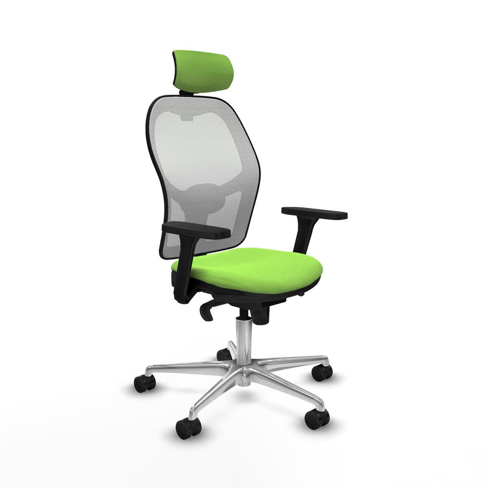 Sedia Ufficio con Poggiatesta Piqueras y Crespo 3D086N2 Pistacchio