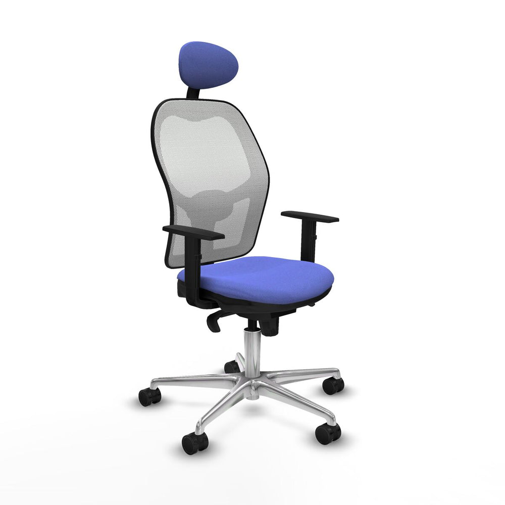 Sedia Ufficio con Poggiatesta Jorquera Piqueras y Crespo 1D086N1 Azzurro Chiaro