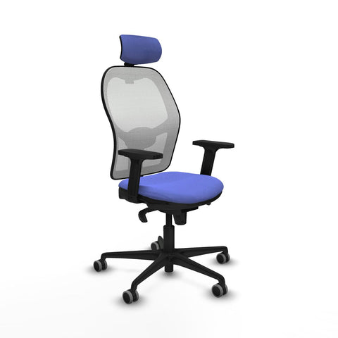 Sedia Ufficio con Poggiatesta Piqueras y Crespo 2D036G2 Azzurro Chiaro