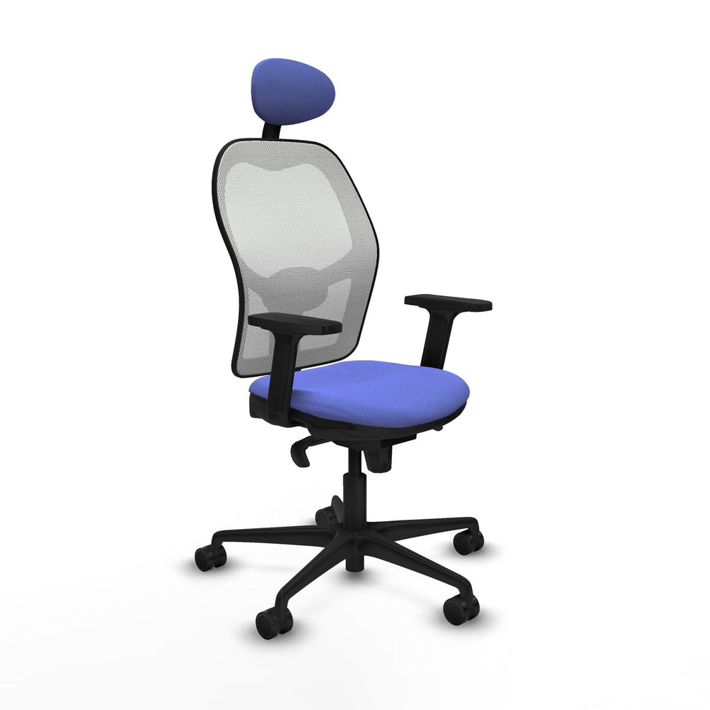 Silla de Oficina con Cabecero Piqueras y Crespo 2D036N1 Azul claro