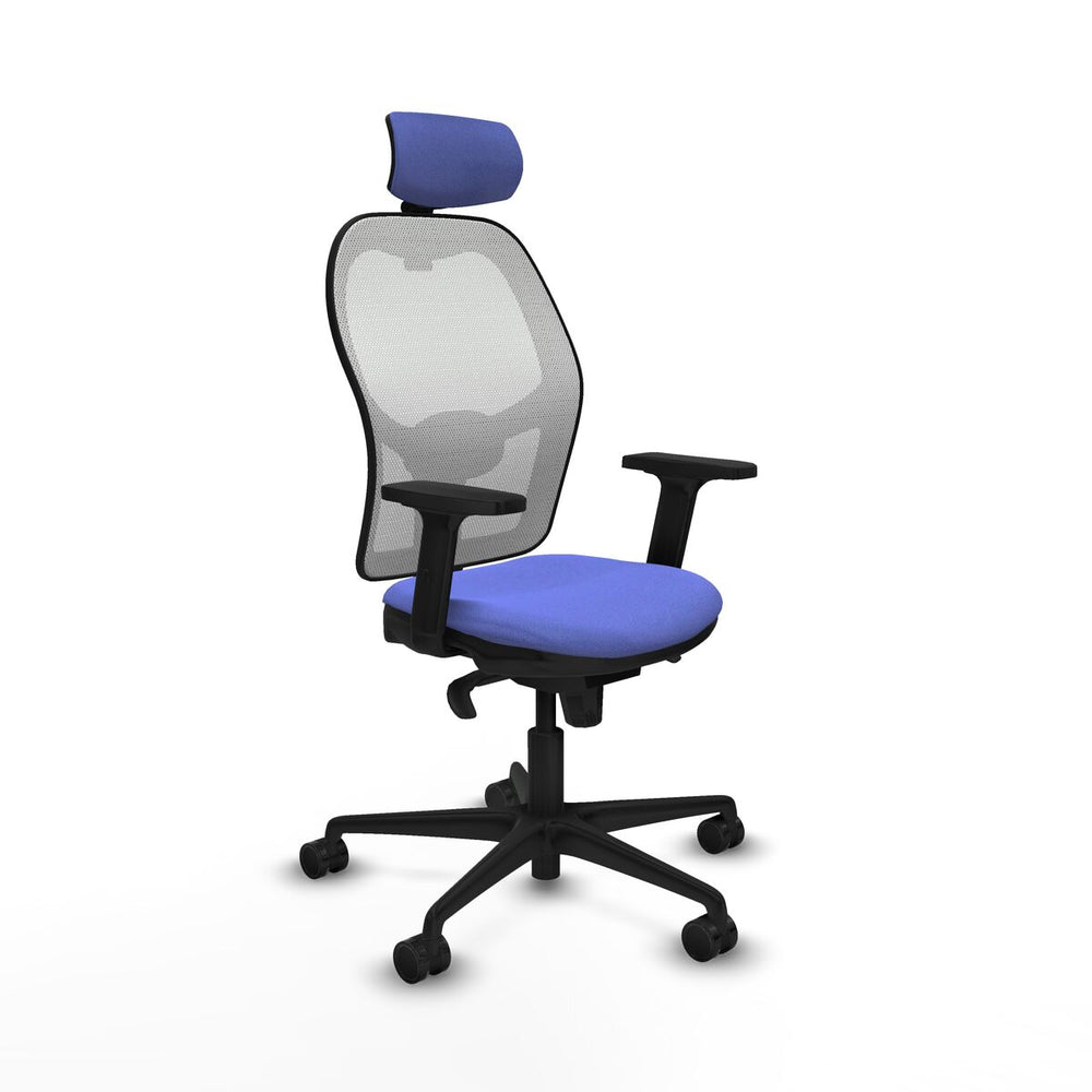 Silla de Oficina con Cabecero Piqueras y Crespo 2D036N2 Azul claro