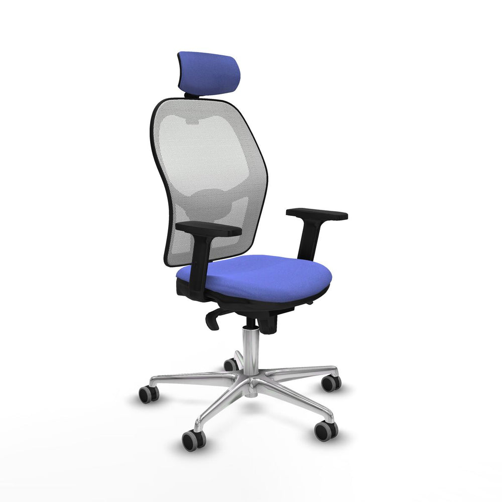 Silla de Oficina con Cabecero Piqueras y Crespo 2D086G2 Azul claro
