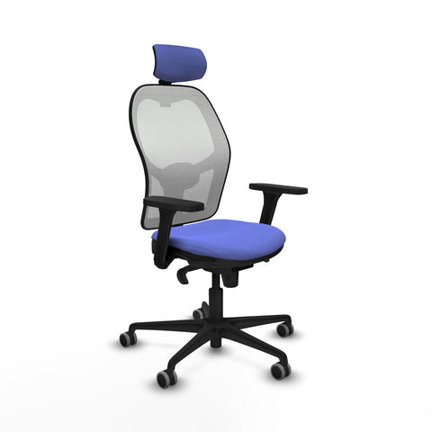 Sedia Ufficio con Poggiatesta Piqueras y Crespo 3D036G2 Azzurro Chiaro