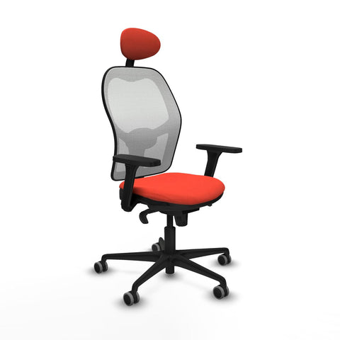 Sedia Ufficio con Poggiatesta Piqueras y Crespo 3D036G1 Arancione scuro