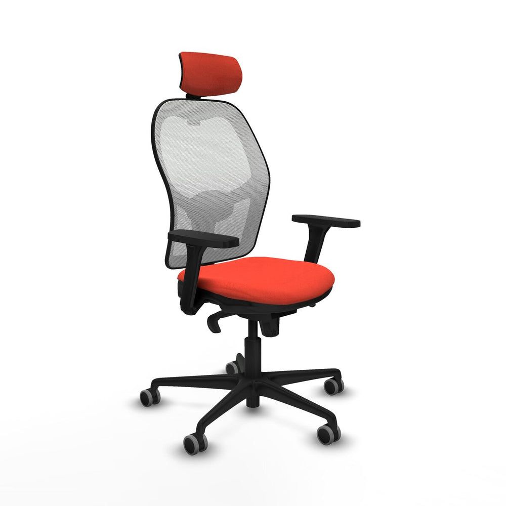 Sedia Ufficio con Poggiatesta Piqueras y Crespo 3D036G2 Arancione scuro