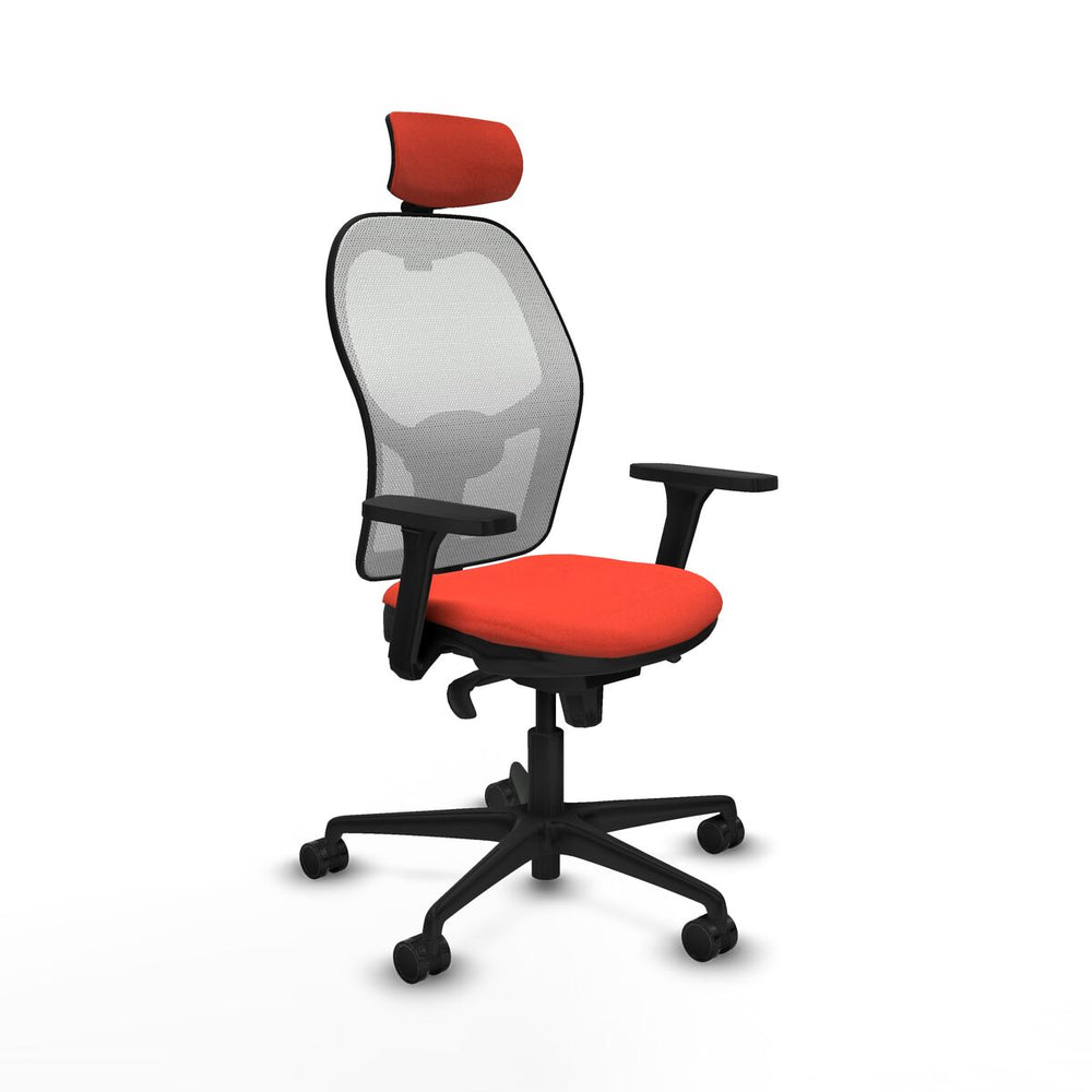 Sedia Ufficio con Poggiatesta Piqueras y Crespo 3D036N2 Arancione scuro