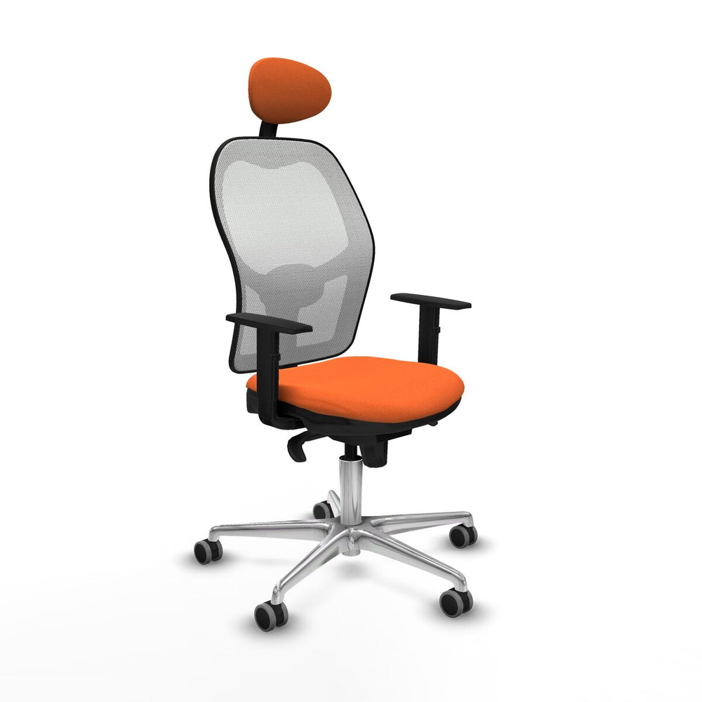 Sedia Ufficio con Poggiatesta Jorquera Piqueras y Crespo 1D086G1 Arancio
