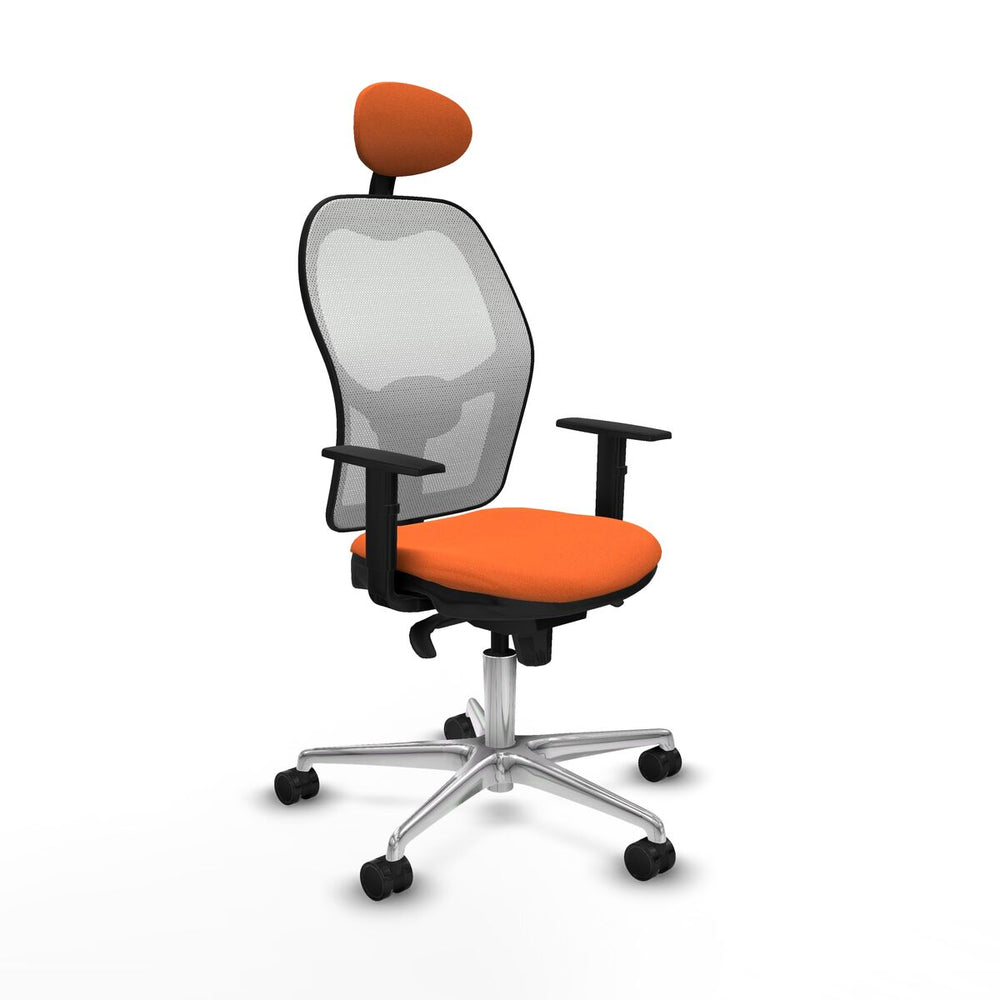 Sedia Ufficio con Poggiatesta Jorquera Piqueras y Crespo 1D086N1 Arancio