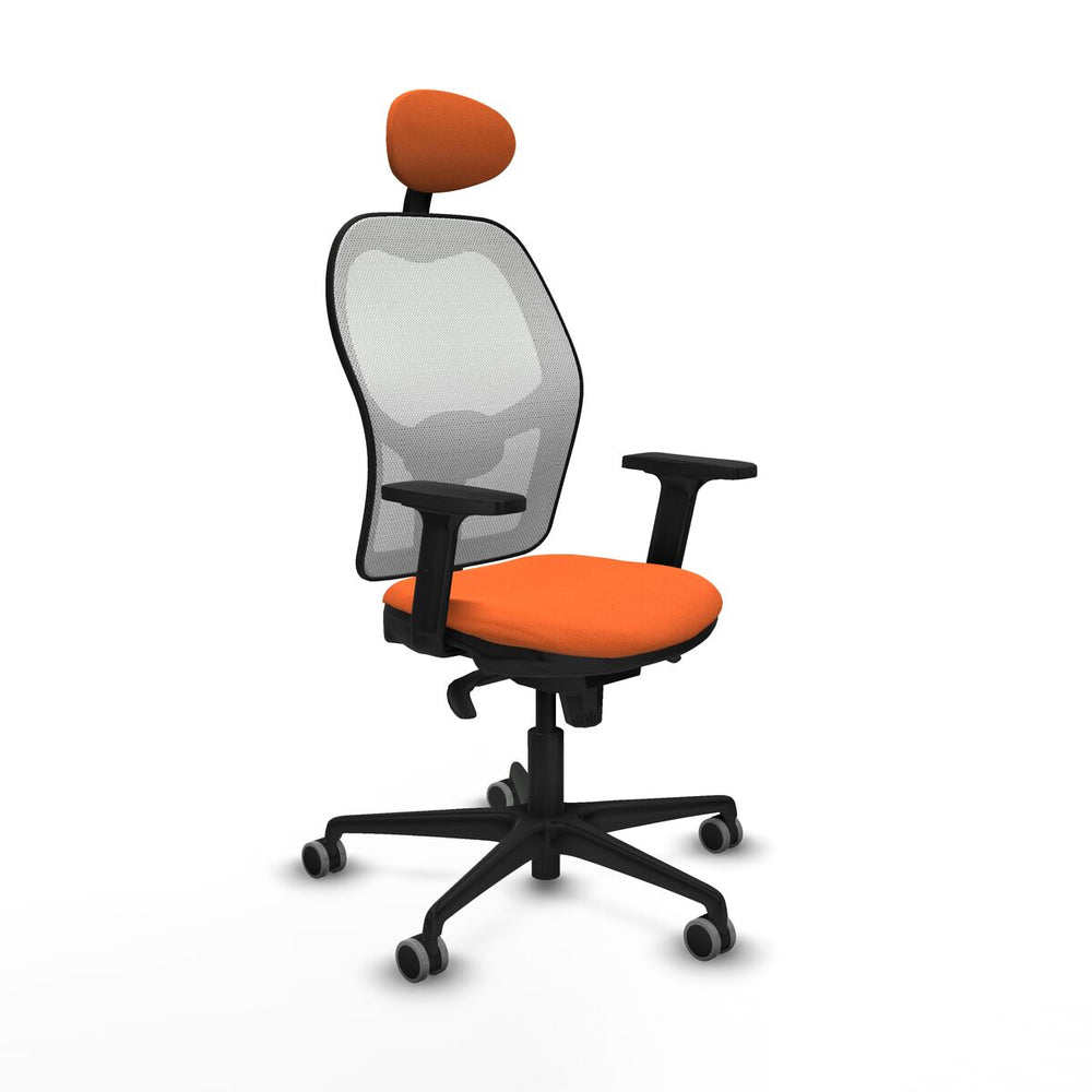 Sedia Ufficio con Poggiatesta Piqueras y Crespo 2D036G1 Arancio