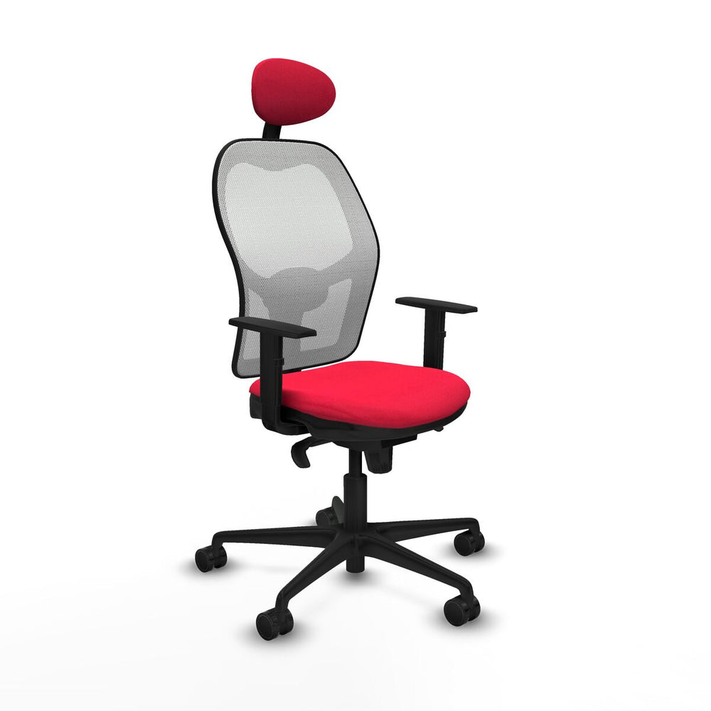 Sedia Ufficio con Poggiatesta Jorquera Piqueras y Crespo 1D036N1 Rosso