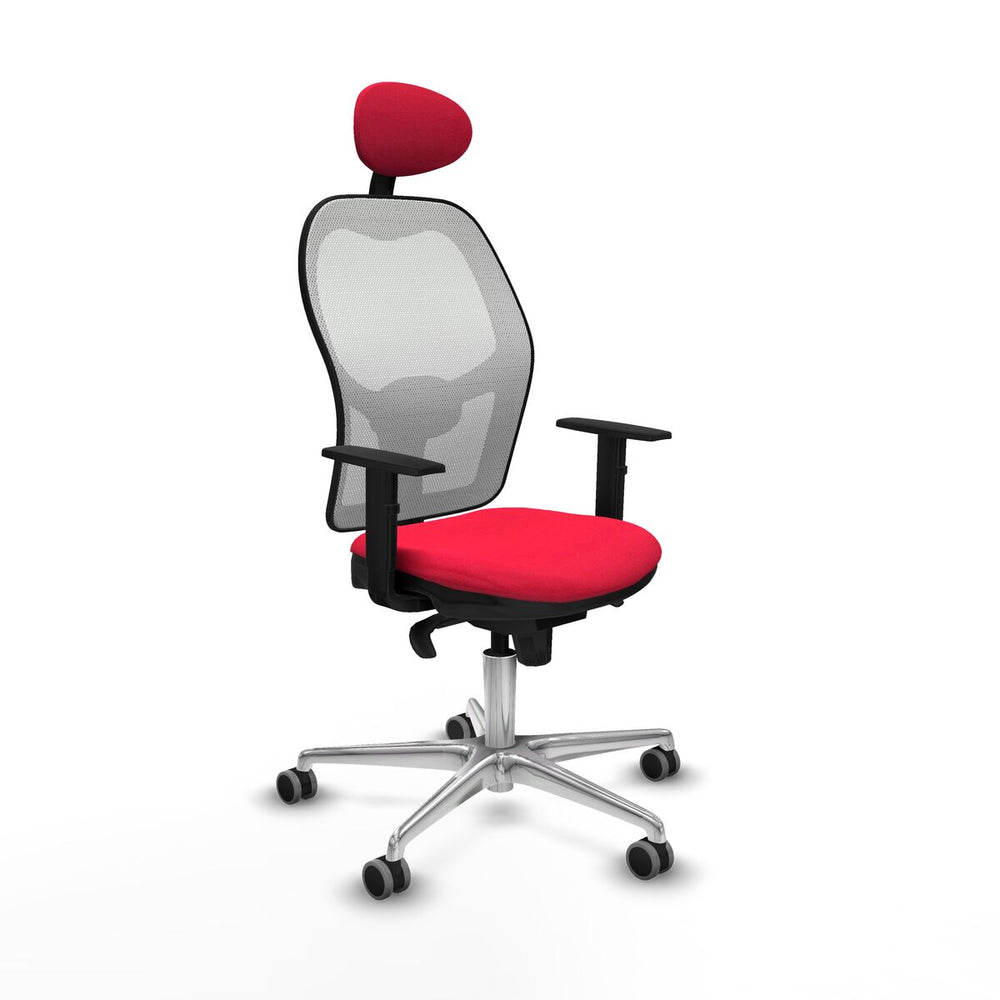 Silla de Oficina con Cabecero Jorquera Piqueras y Crespo 1D086G1 Rojo