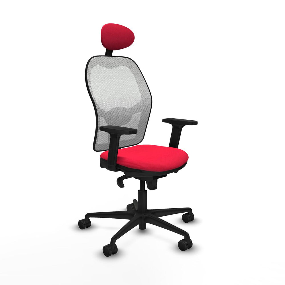 Sedia Ufficio con Poggiatesta Piqueras y Crespo 2D036N1 Rosso