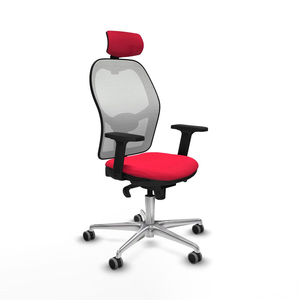 Sedia Ufficio con Poggiatesta Piqueras y Crespo 2D086G2 Rosso