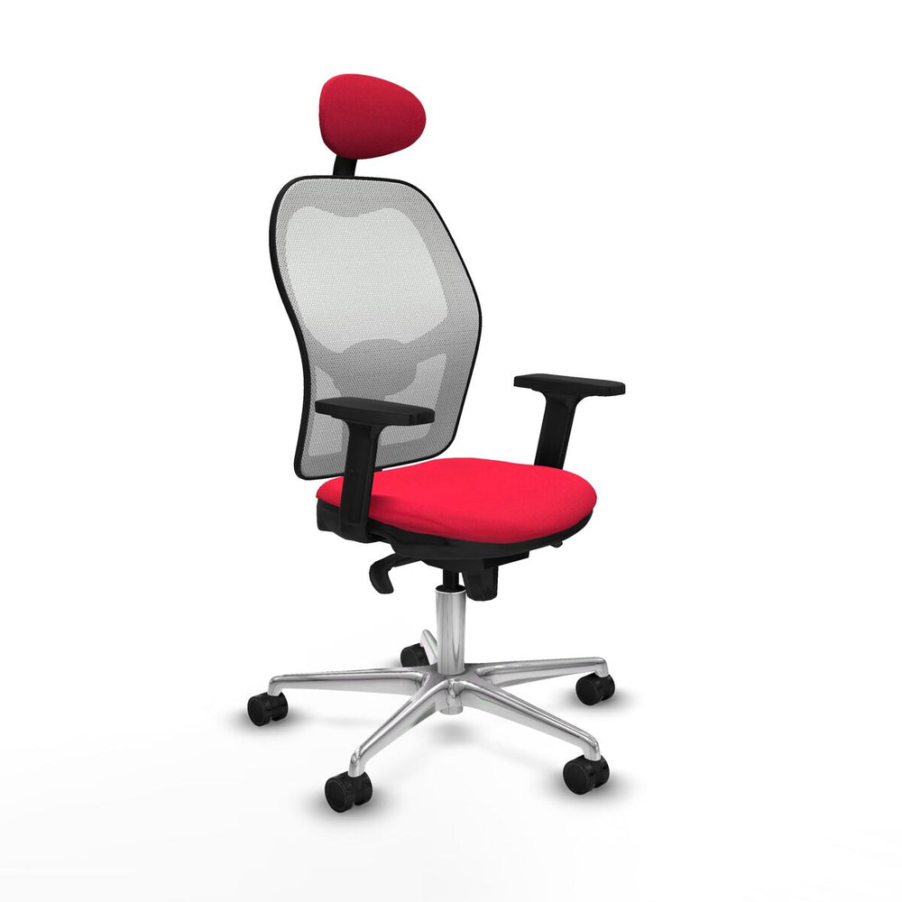 Sedia Ufficio con Poggiatesta Piqueras y Crespo 2D086N1 Rosso