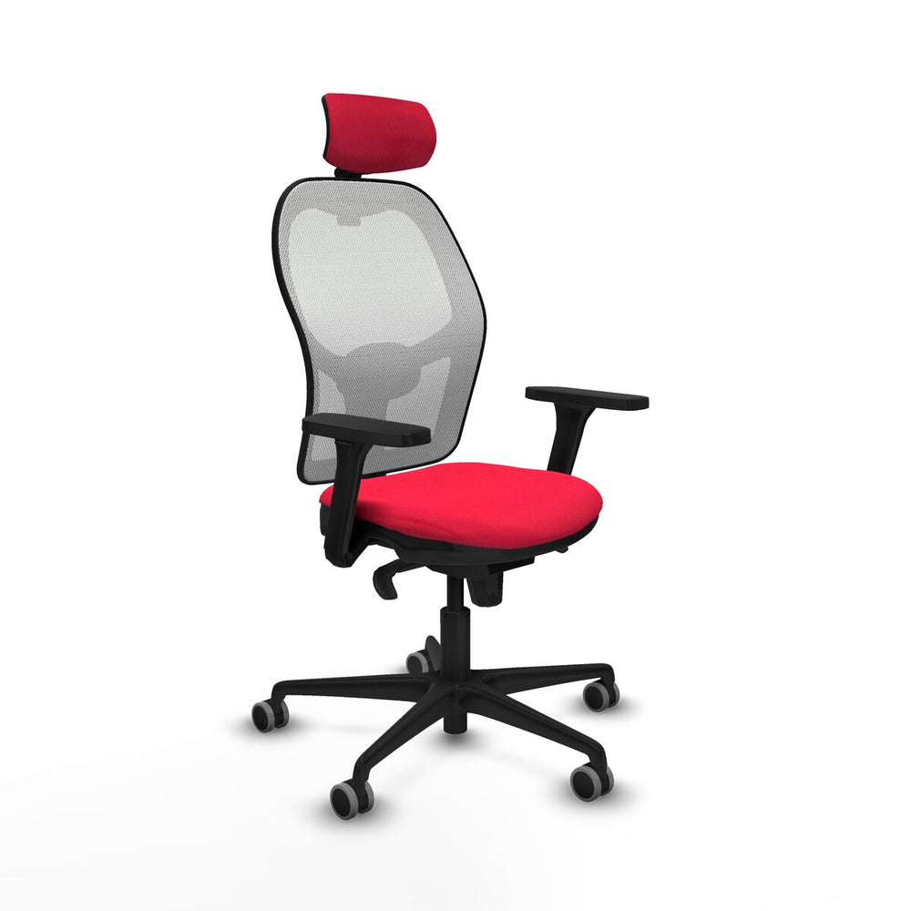 Sedia Ufficio con Poggiatesta Piqueras y Crespo 3D036G2 Rosso