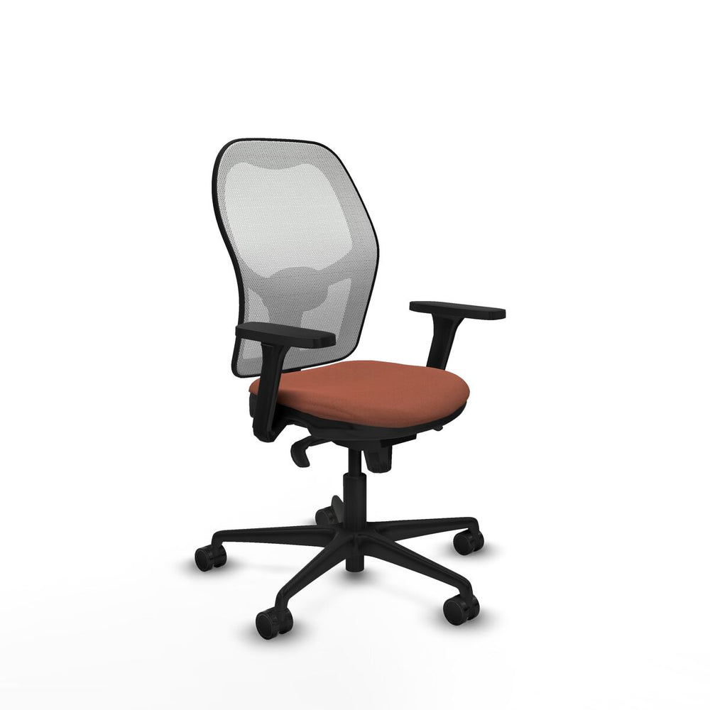 Silla de Oficina Piqueras y Crespo 3D036N0 Blanco Marrón