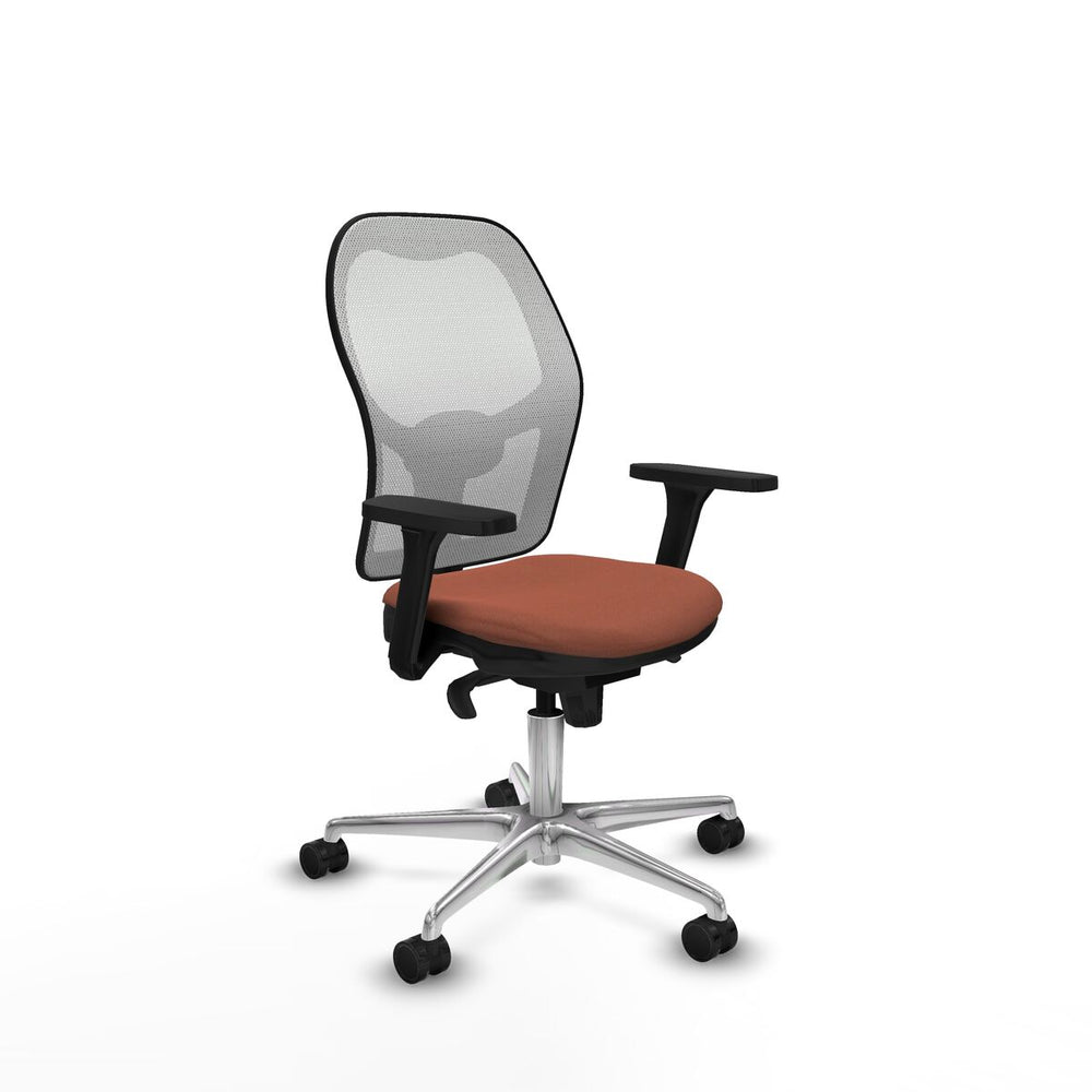 Silla de Oficina Piqueras y Crespo 3D086N0 Blanco Marrón