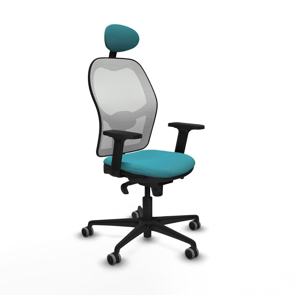 Sedia Ufficio con Poggiatesta Piqueras y Crespo 2D036G1 Turchese
