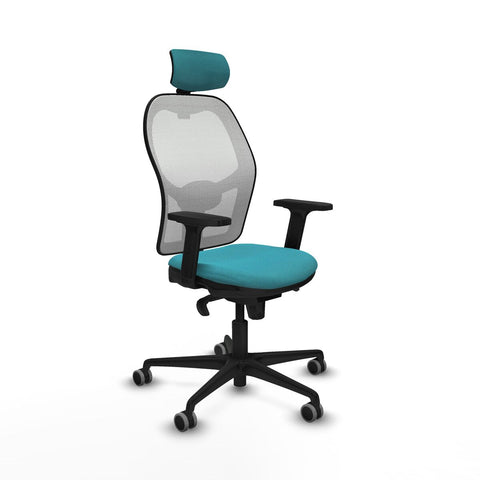 Sedia Ufficio con Poggiatesta Piqueras y Crespo 2D036G2 Turchese