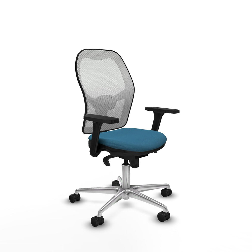 Sedia da Ufficio Piqueras y Crespo 3D086N0 Bianco Verde petrolio