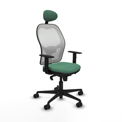 Sedia Ufficio con Poggiatesta Jorquera Piqueras y Crespo 1D036N1 Verde Smeraldo