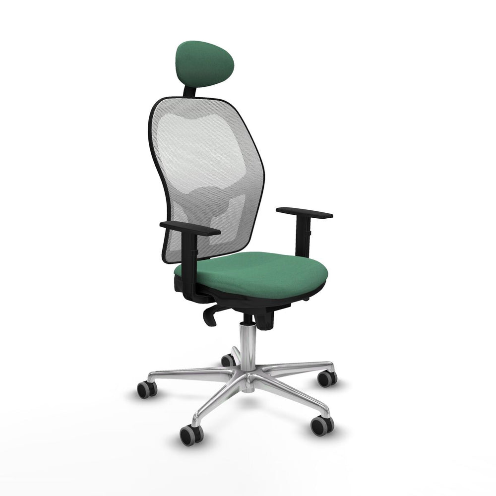 Sedia Ufficio con Poggiatesta Jorquera Piqueras y Crespo 1D086G1 Verde Smeraldo