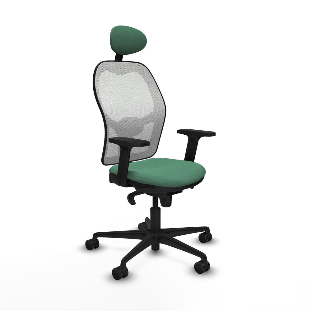 Sedia Ufficio con Poggiatesta Piqueras y Crespo 2D036N1 Verde Smeraldo