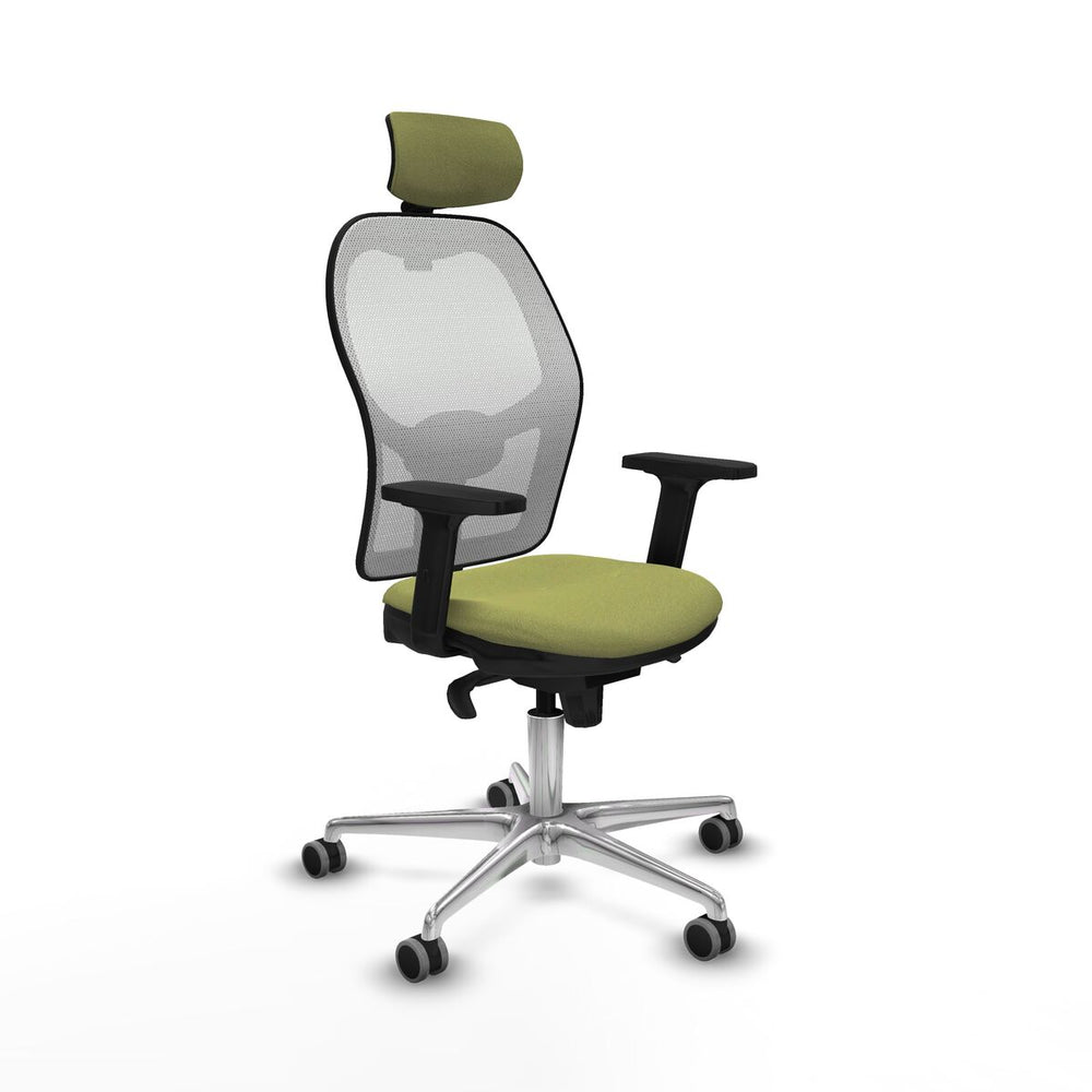 Sedia Ufficio con Poggiatesta Piqueras y Crespo 2D086G2 Verde