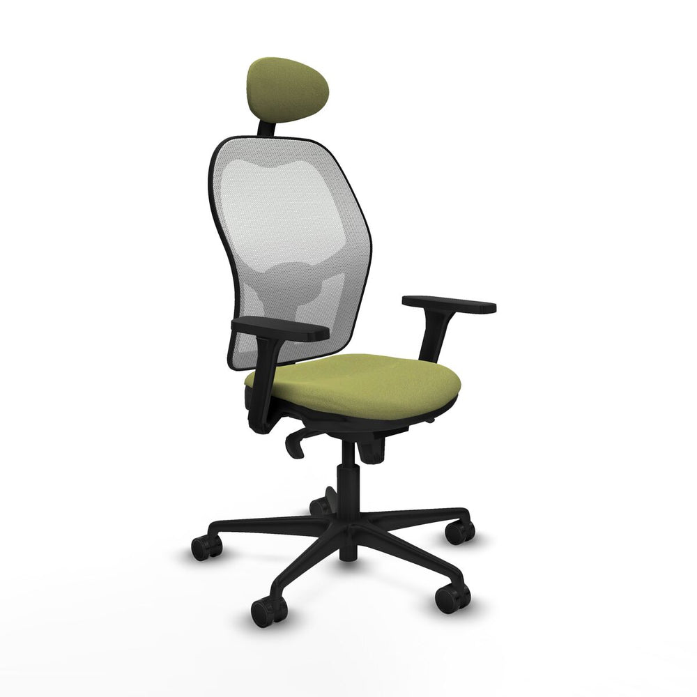 Silla de Oficina con Cabecero Piqueras y Crespo 3D036N1 Verde