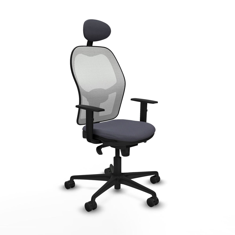 Sedia Ufficio con Poggiatesta Jorquera Piqueras y Crespo 1D036N1 Grigio scuro