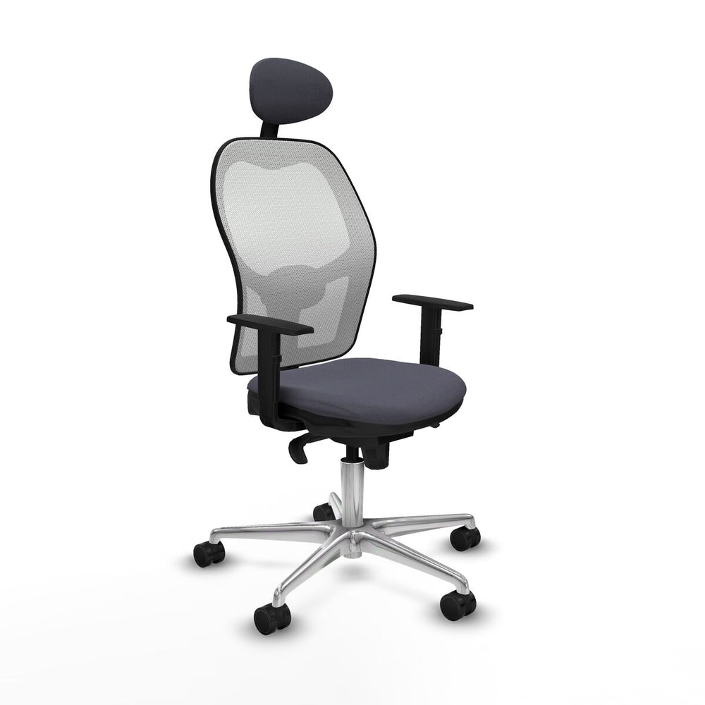 Sedia Ufficio con Poggiatesta Jorquera Piqueras y Crespo 1D086N1 Grigio scuro