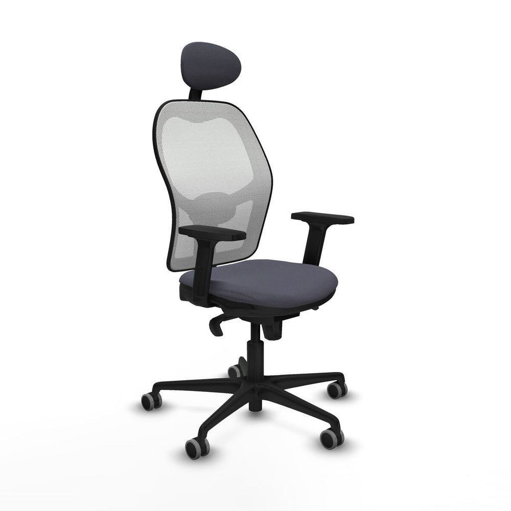 Silla de Oficina con Cabecero Piqueras y Crespo 2D036G1 Gris oscuro