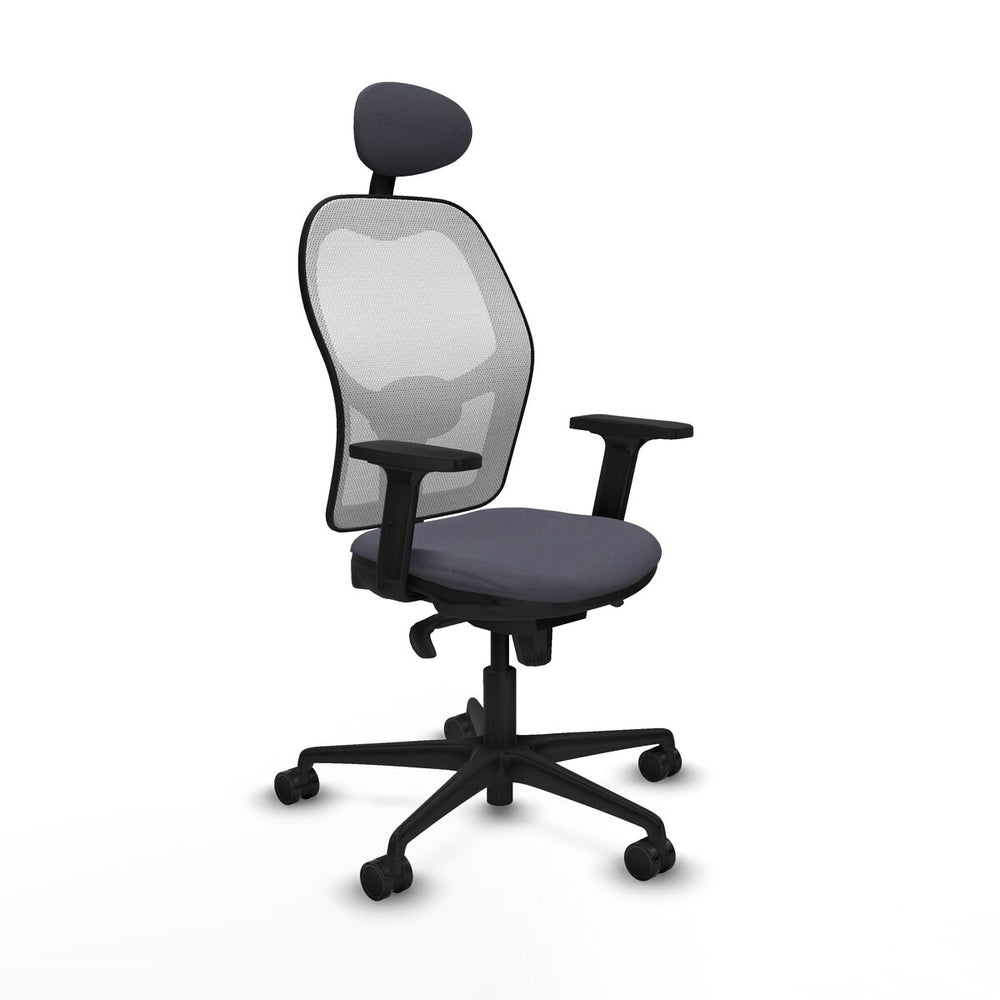 Sedia Ufficio con Poggiatesta Piqueras y Crespo 2D036N1 Grigio scuro