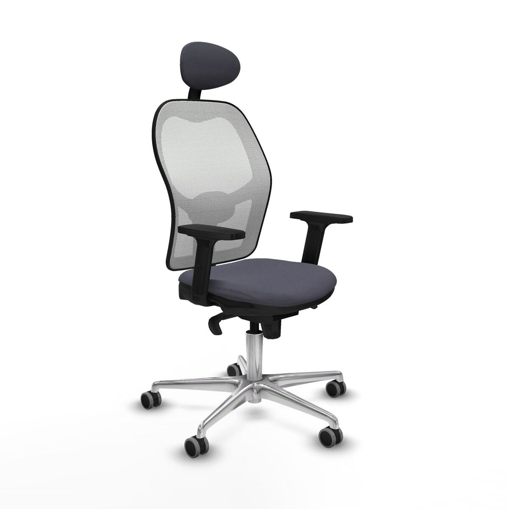 Sedia Ufficio con Poggiatesta Piqueras y Crespo 2D086G1 Grigio scuro