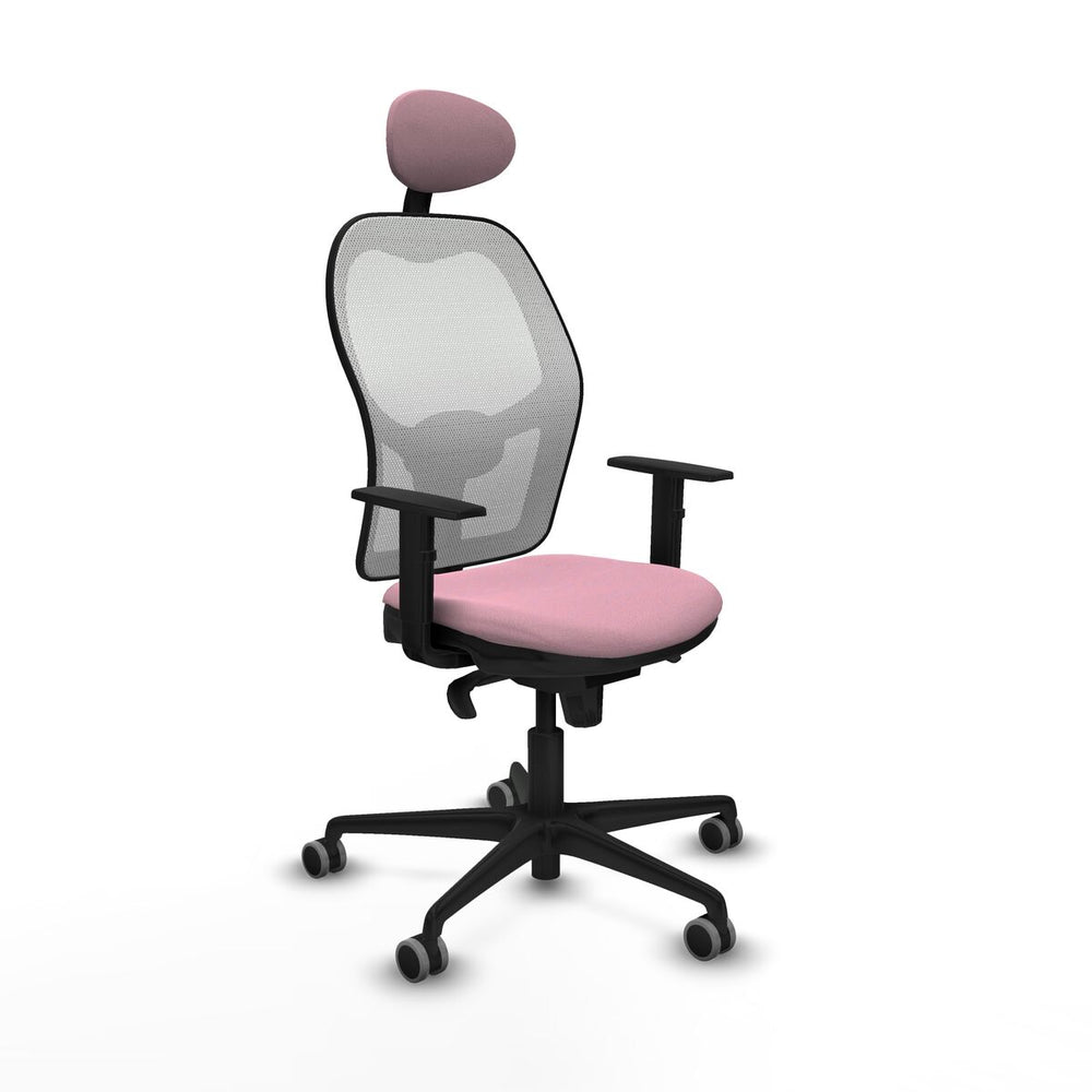 Sedia Ufficio con Poggiatesta Jorquera Piqueras y Crespo 1D036G1 Rosa