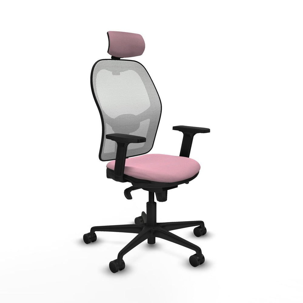 Sedia Ufficio con Poggiatesta Piqueras y Crespo 2D036N2 Rosa