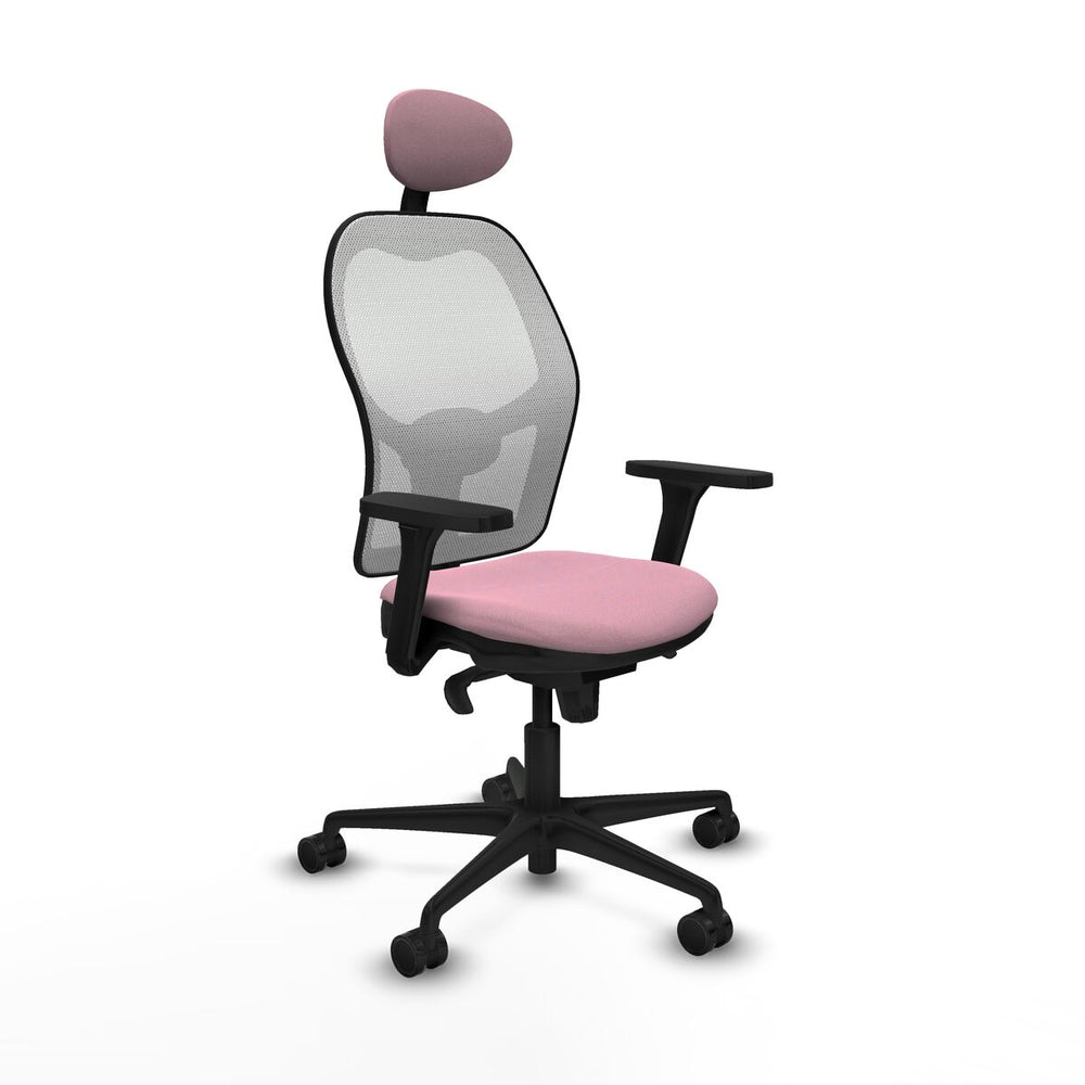 Sedia Ufficio con Poggiatesta Piqueras y Crespo 3D036N1 Rosa