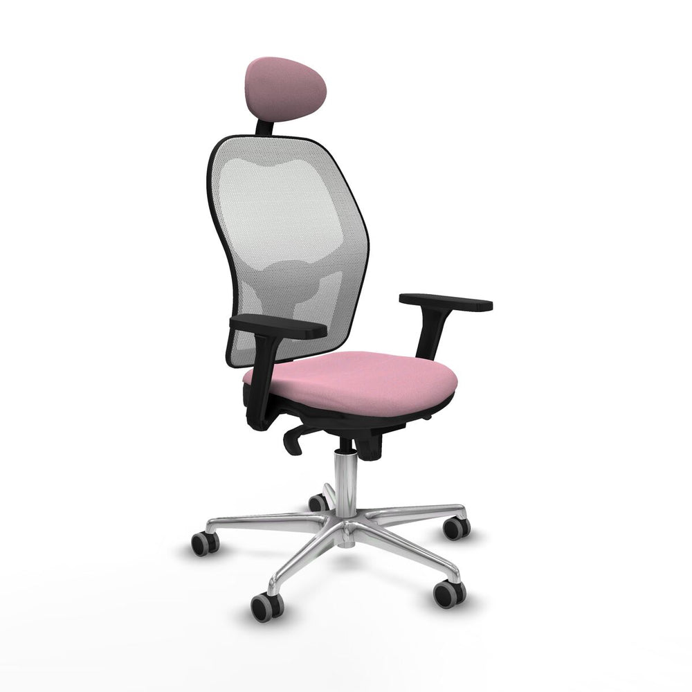 Sedia Ufficio con Poggiatesta Piqueras y Crespo 3D086G1 Rosa