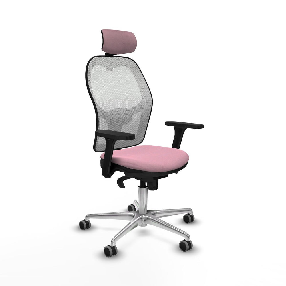 Sedia Ufficio con Poggiatesta Piqueras y Crespo 3D086G2 Rosa