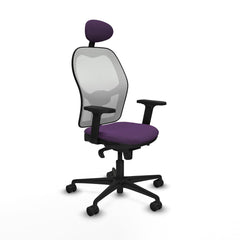 Sedia Ufficio con Poggiatesta Piqueras y Crespo 2D036N1 Viola